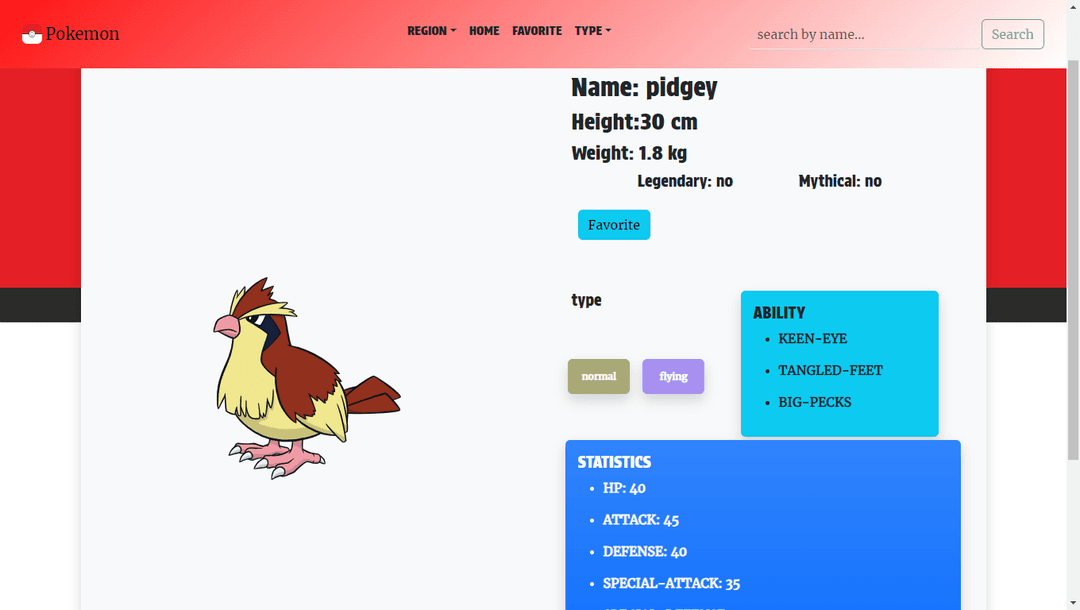 dettaglio pokemon